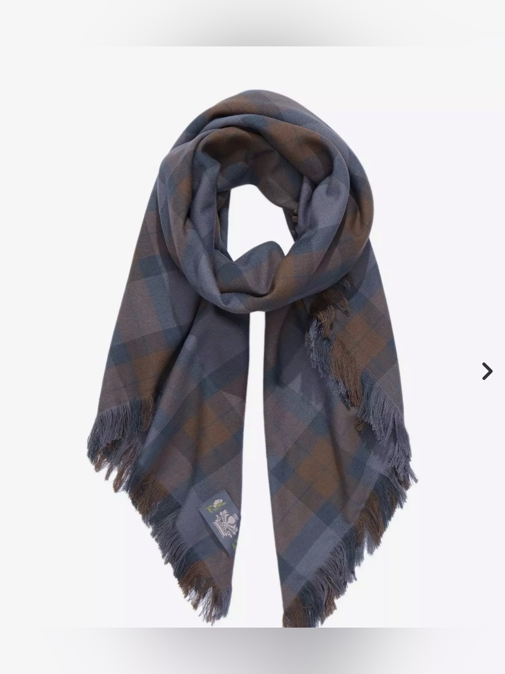 NWT Her Universe Outlander tartan fringe scarf